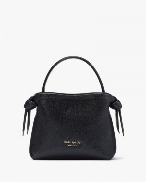 Black Kate Spade Knott Mini Crossbody Tote | FKSO97015