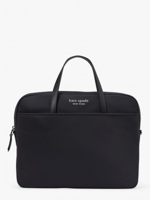 Black Kate Spade Sam KSNYL Nylon Universal Laptop Bag | NIPD06935