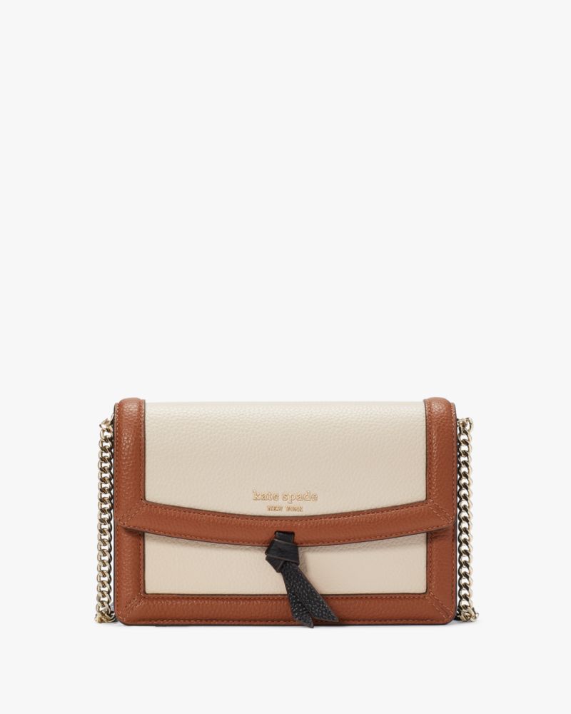 Allspice Cake Multi Kate Spade Knott Colorblocked Flap Crossbody | GYWJ16480