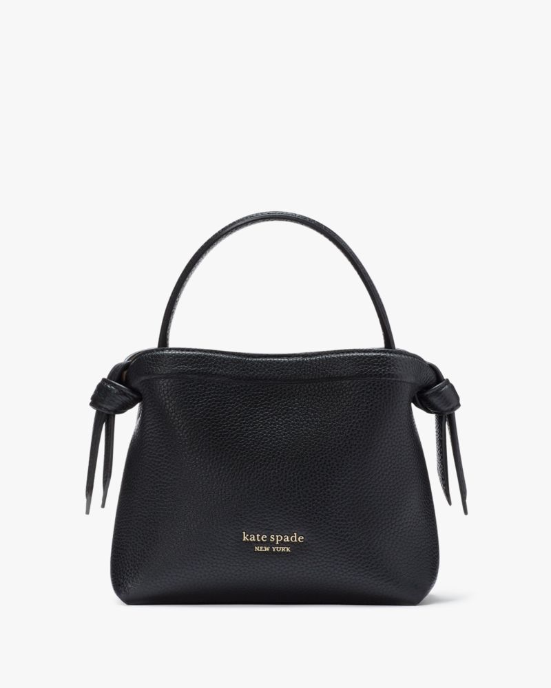 Black Kate Spade Knott Mini Crossbody Tote | FKSO97015