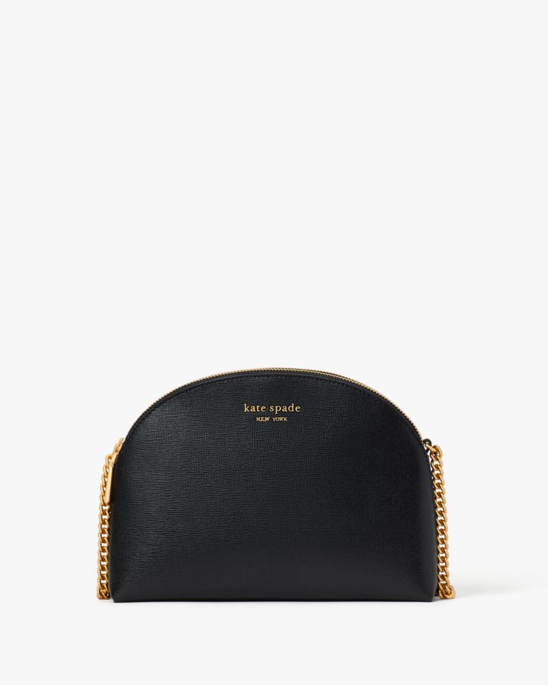 Black Kate Spade Morgan Double-zip Dome Crossbody | VMKZ61927