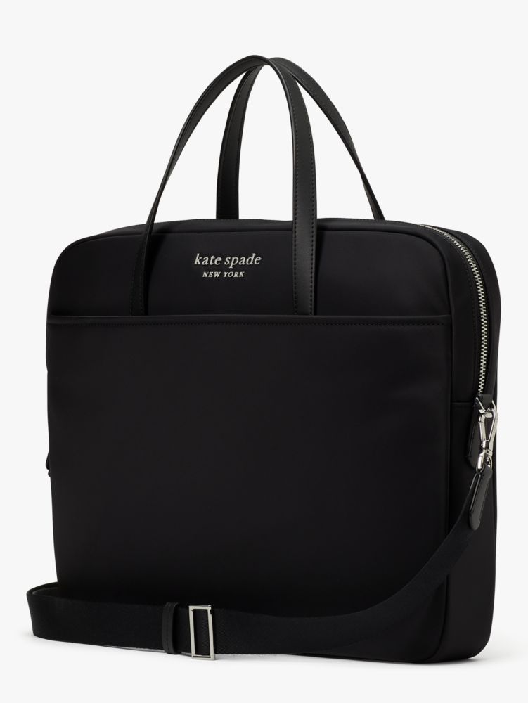 Black Kate Spade Sam KSNYL Nylon Universal Laptop Bag | NIPD06935