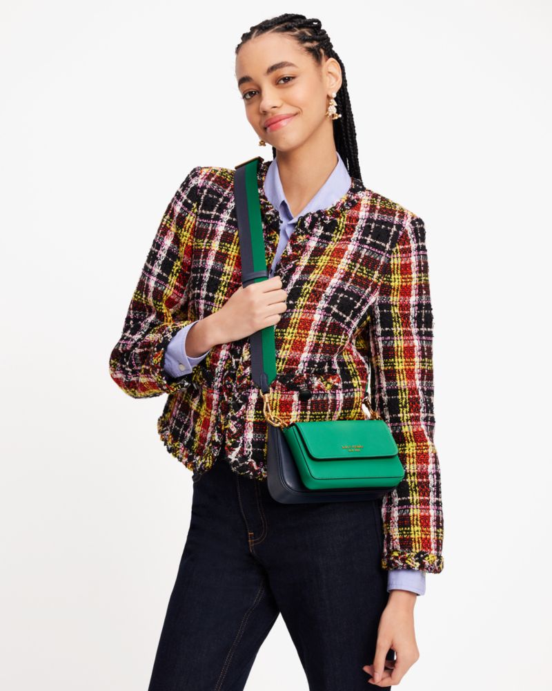 Blazer Blue Multi Kate Spade Double Up Colorblocked Crossbody | XBYN18793