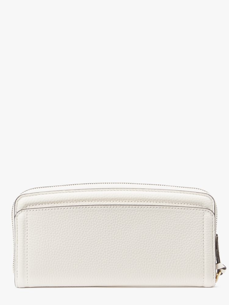 Cream Kate Spade Knott Slim Continental Wallet | VQPS86527